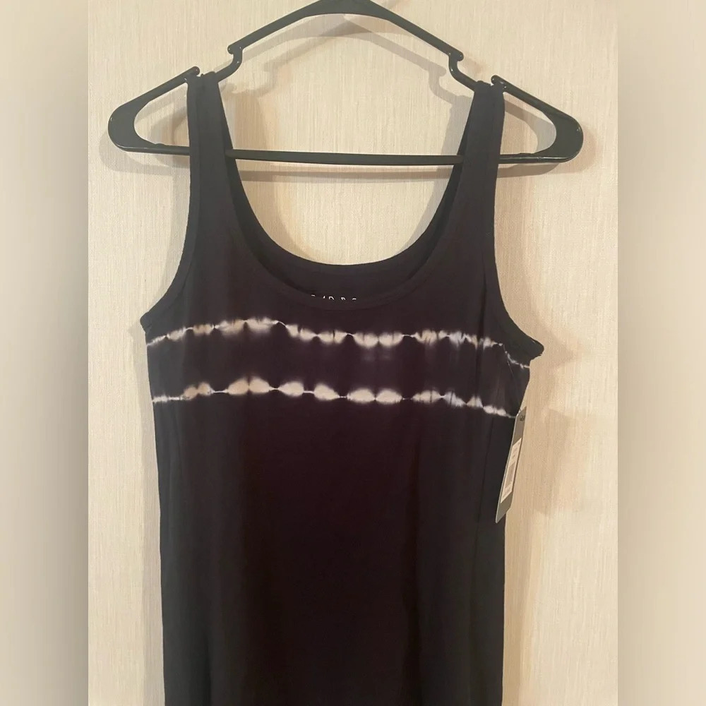 NWT Mark New York Performance Black White Tie Dye High Low Tank “Missy” Dress - Picture 2 of 8